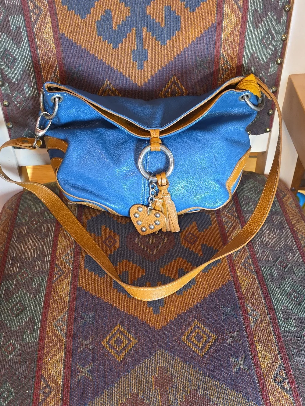 Vintage Italian Leather Shoulder Bag Hobo - Unbranded Vera Pelle